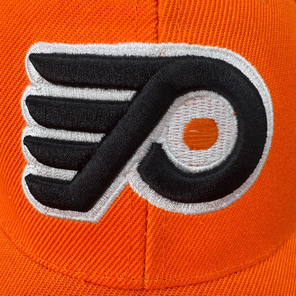 Flyers Hat NHL Hockey Baseball Cap Embroidered Logo Orange One Size - Picture 5 of 5